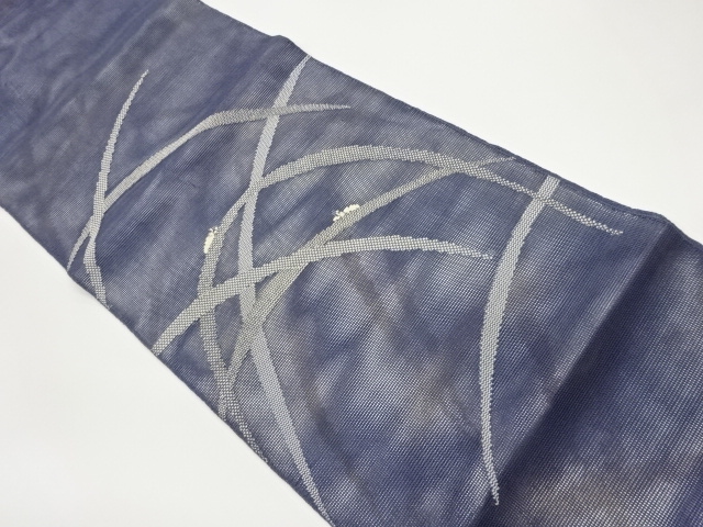 JAPANESE FUKURO OBI FOR SUMMER / WOVEN GRASS